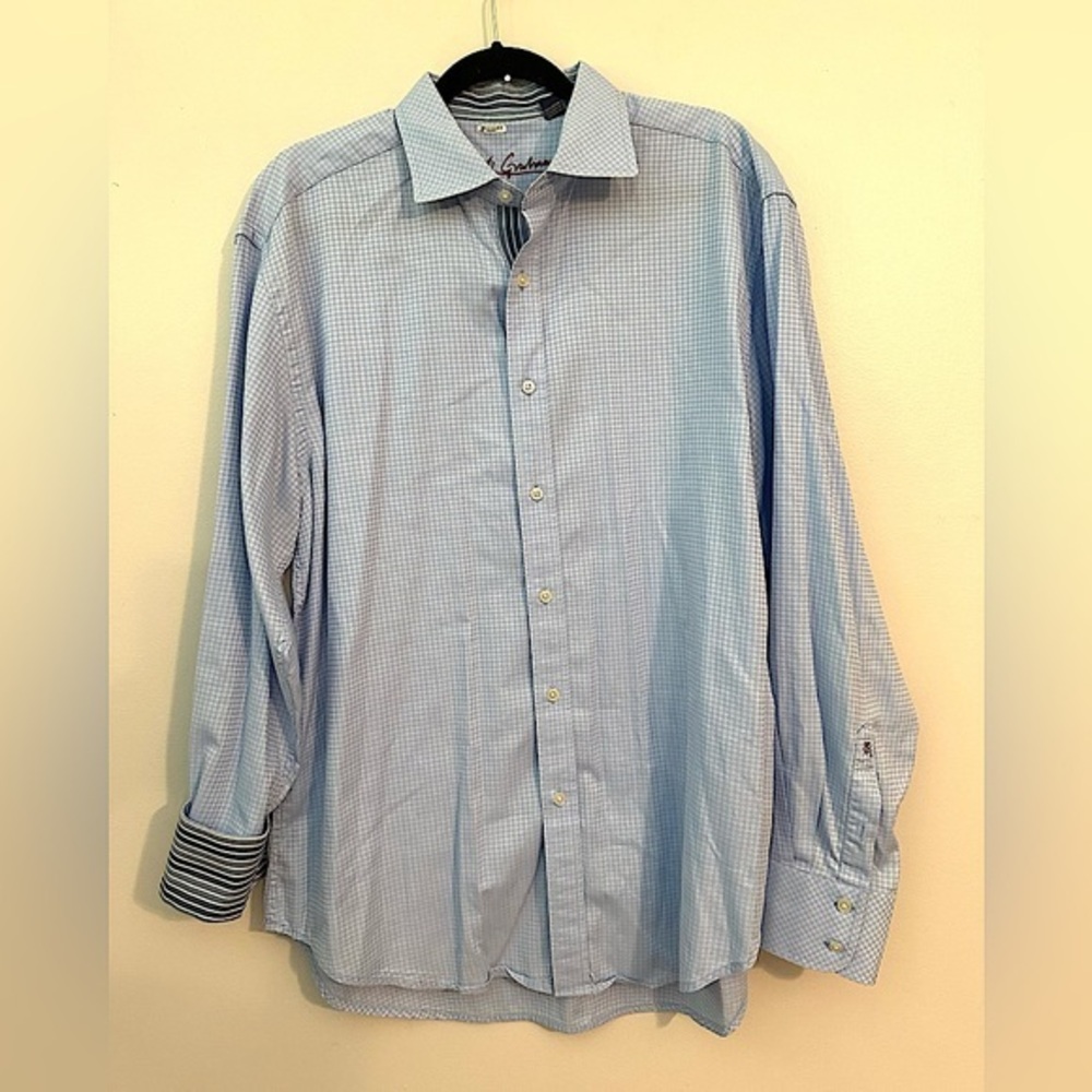 Robert Graham Blue Long Sleeve Button Down Shirt XL